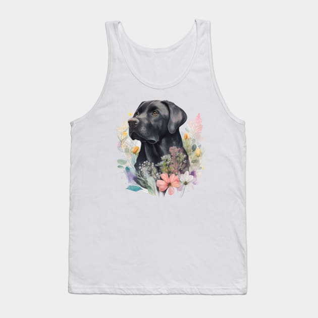 Black Lab Tank Top by Mixtgifts